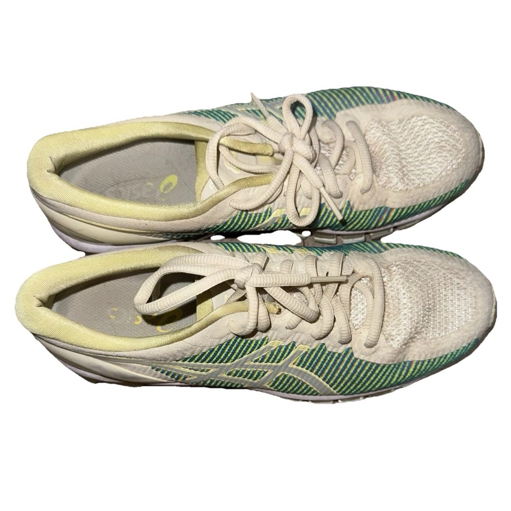 Asics Gel Quantum 360 CM Women Sz 8.5 Cream/Huddle Yellow Running Shoes 1022A121